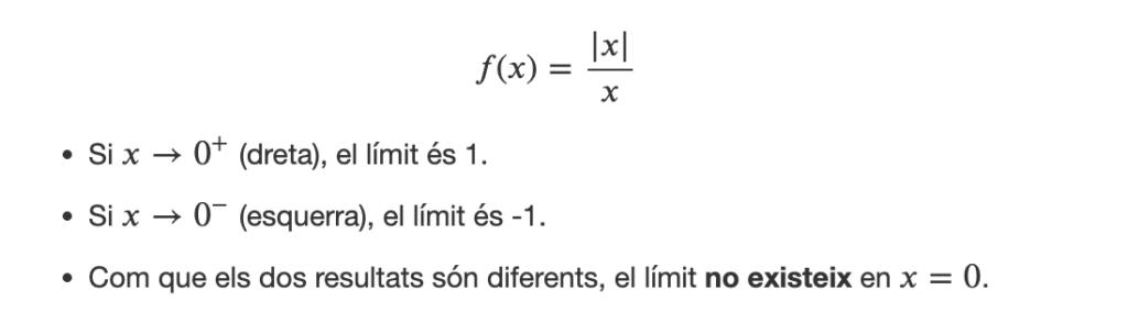 Exemple de l&iacute;mits laterals 