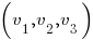 (v_1 , v_2, v_3)