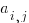 a_{i,j}