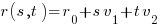 r(s,t) = r_0 + s v_1 + t v_2 r(s,t) = r_0 + s v_1 + t v_2